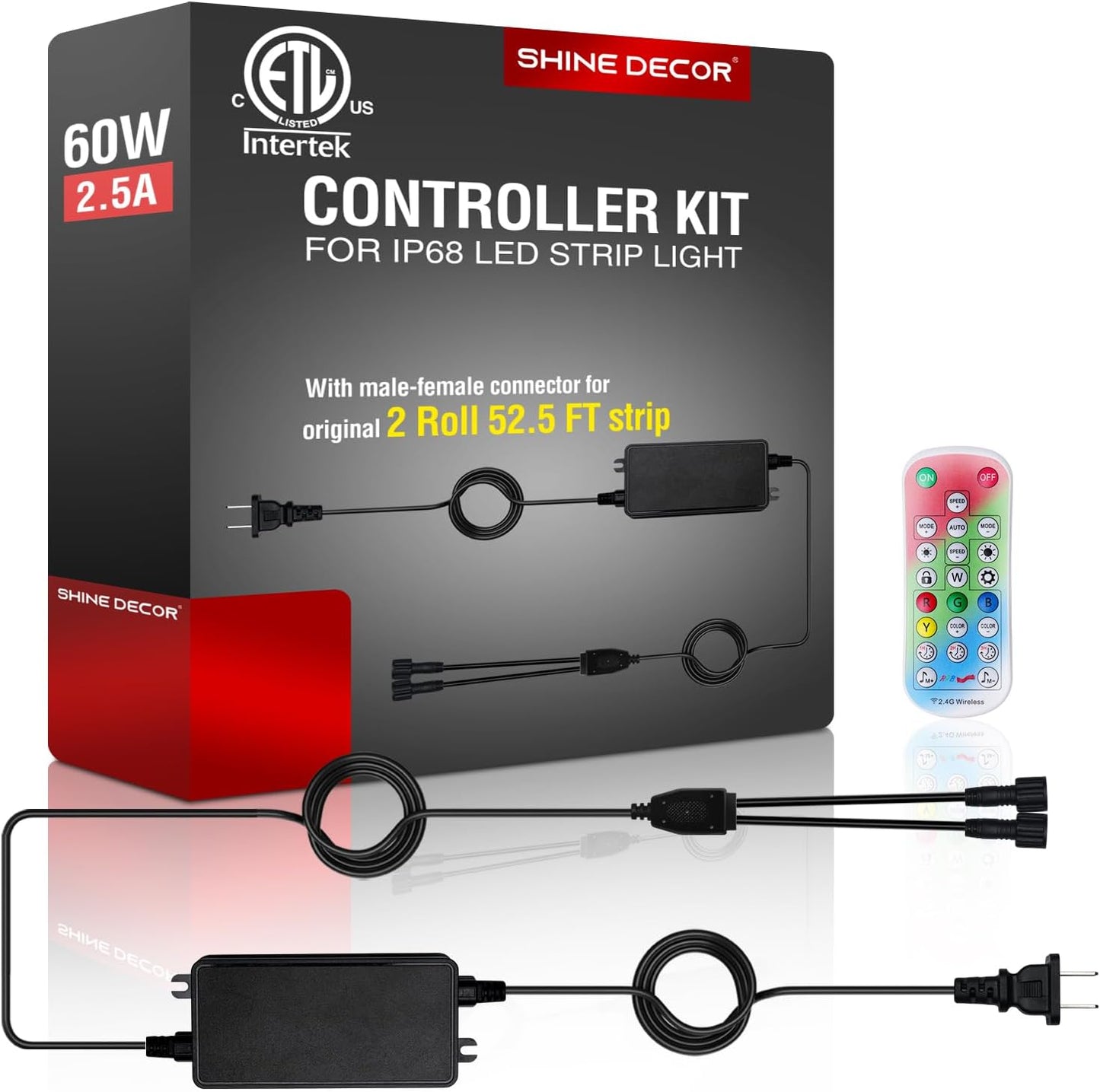 Replacing Controller Kit of 24V IP68 RGB+IC LED Strip Light