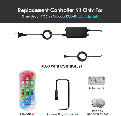 Replacing Controller Kit of 24V IP68 RGB+IC LED Strip Light
