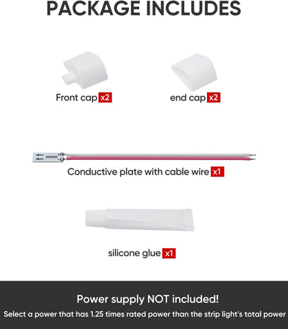 24V Under Cabinet Led Strip Connector Wire Kit