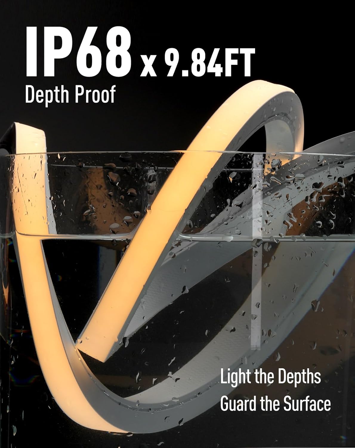 24V IP68 Underwater Led Strip Lights Led Neon Submersible Use Up to 9.84ft Depth