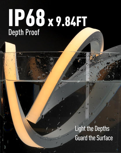 24V IP68 Underwater Led Strip Lights Led Neon Submersible Use Up to 9.84ft Depth