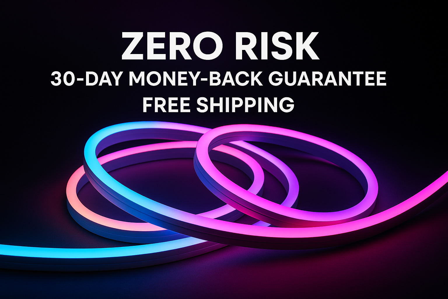 complete led neon rope light, zero risk-30-Day Money-Back Guarantee & Free Shipping