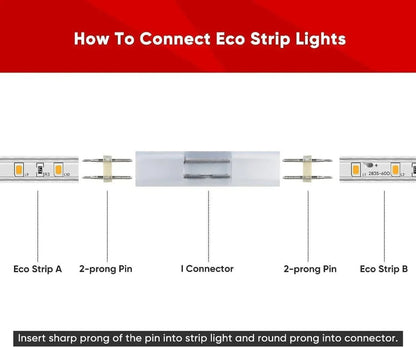 Connector Kit for 110V 11.5x7.5mm ECO LED Strip Lights - Shine Decor