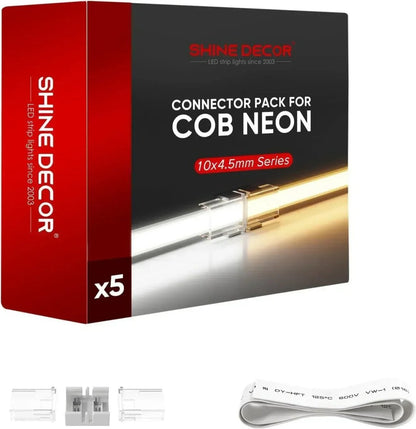 Connector Kit for 120V 10x4.5mm COB Neon/COB Strip - Shine Decor