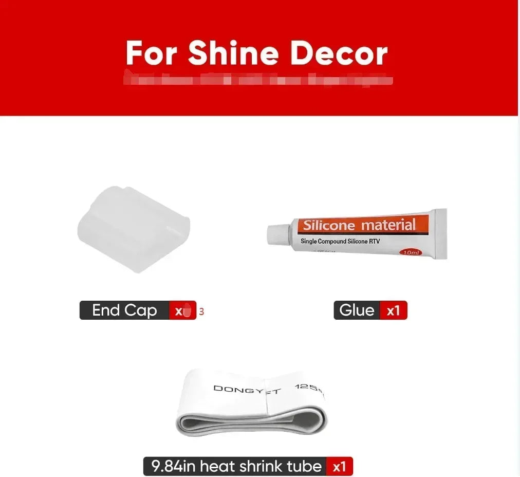End Cap Pack for ALL 110V Led Neon Light And Led Strip Light – Shine Decor