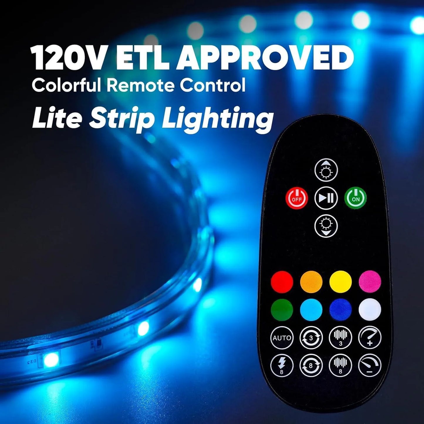 Extra Controller Kit for 110V 7x13mm RGB LED Lite Strip Lights - Shine Decor