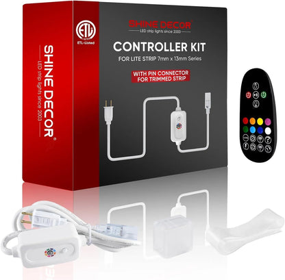 Extra Controller Kit for 110V 7x13mm RGB LED Lite Strip Lights - Shine Decor