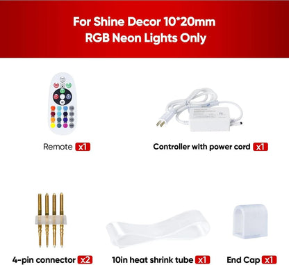 Extra Controller Pack for 110V 10x20mm RGB Neon Light-Eco RGB Neon - Shine Decor