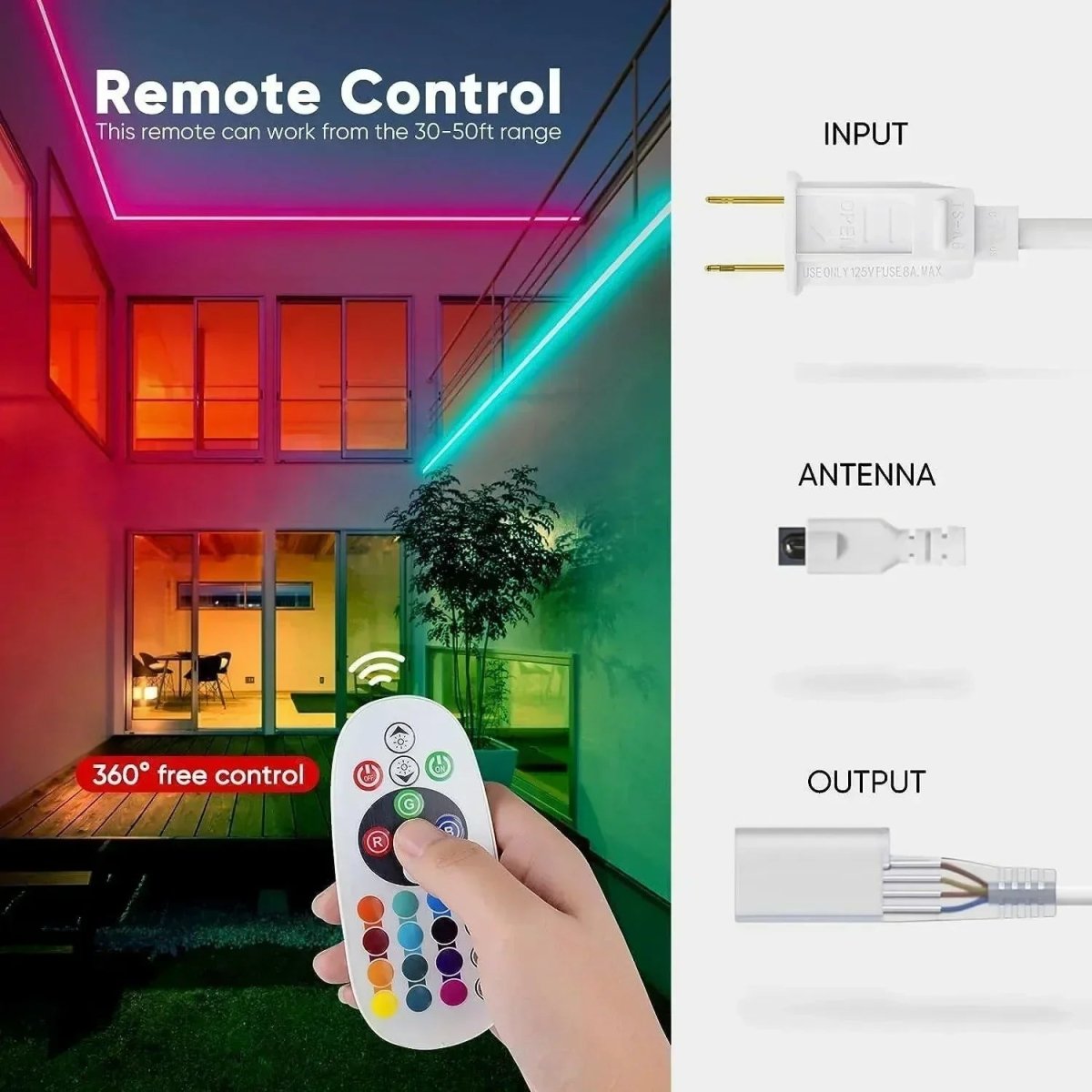 Extra Controller Pack for 110V 10x20mm RGB Neon Light-Eco RGB Neon - Shine Decor