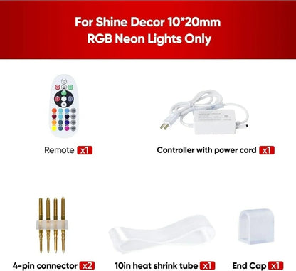 Extra Controller Pack for 110V 10x20mm RGB Neon Light-Eco RGB Neon - Shine Decor