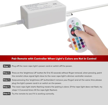 Extra Controller Pack for 110V 10x20mm RGB Neon Light-Eco RGB Neon - Shine Decor