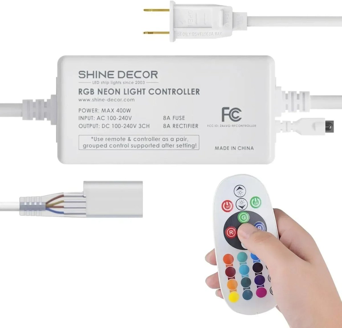 Extra RGB LED Controller Pack for Eco RGB Neon – Shine Decor