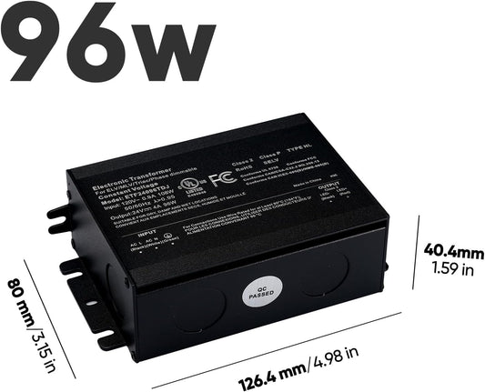 ELV Slide Dimmer Lichtschalter-Set, Wandplatte inklusive, UL-gelistet 