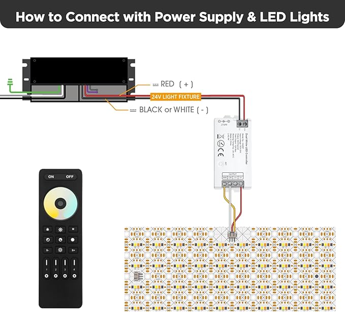 ELV Slide Dimmer Lichtschalter-Set, Wandplatte inklusive, UL-gelistet 