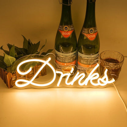 Shop Decorate Neon Sign Snacks/Drinks/Coffee/Bar/Cheers Sign - Shine Decor