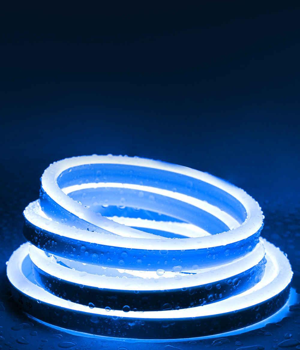 110V Eco Blue LED Neon Rope Light Medium-Priced Energy Efficient 189Lumens/M - Shine Decor