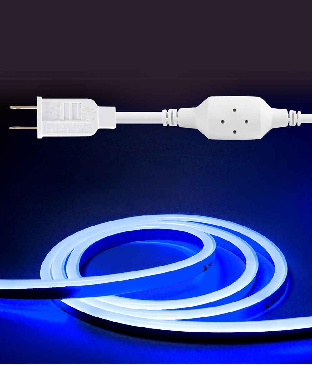 110V Eco Blue LED Neon Rope Light Medium-Priced Energy Efficient 189Lumens/M - Shine Decor