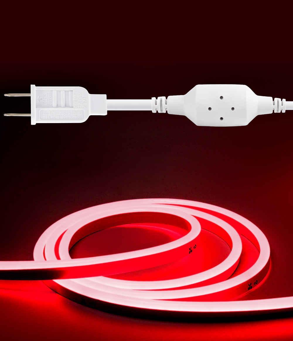 110V Eco Red LED Neon Rope Light Medium-Priced Energy Efficient 189Lumens/M - Shine Decor