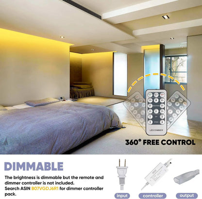120V LED Strip 6500K/3000K White Pro Premium Strip 430Lumens/M - Shine Decor