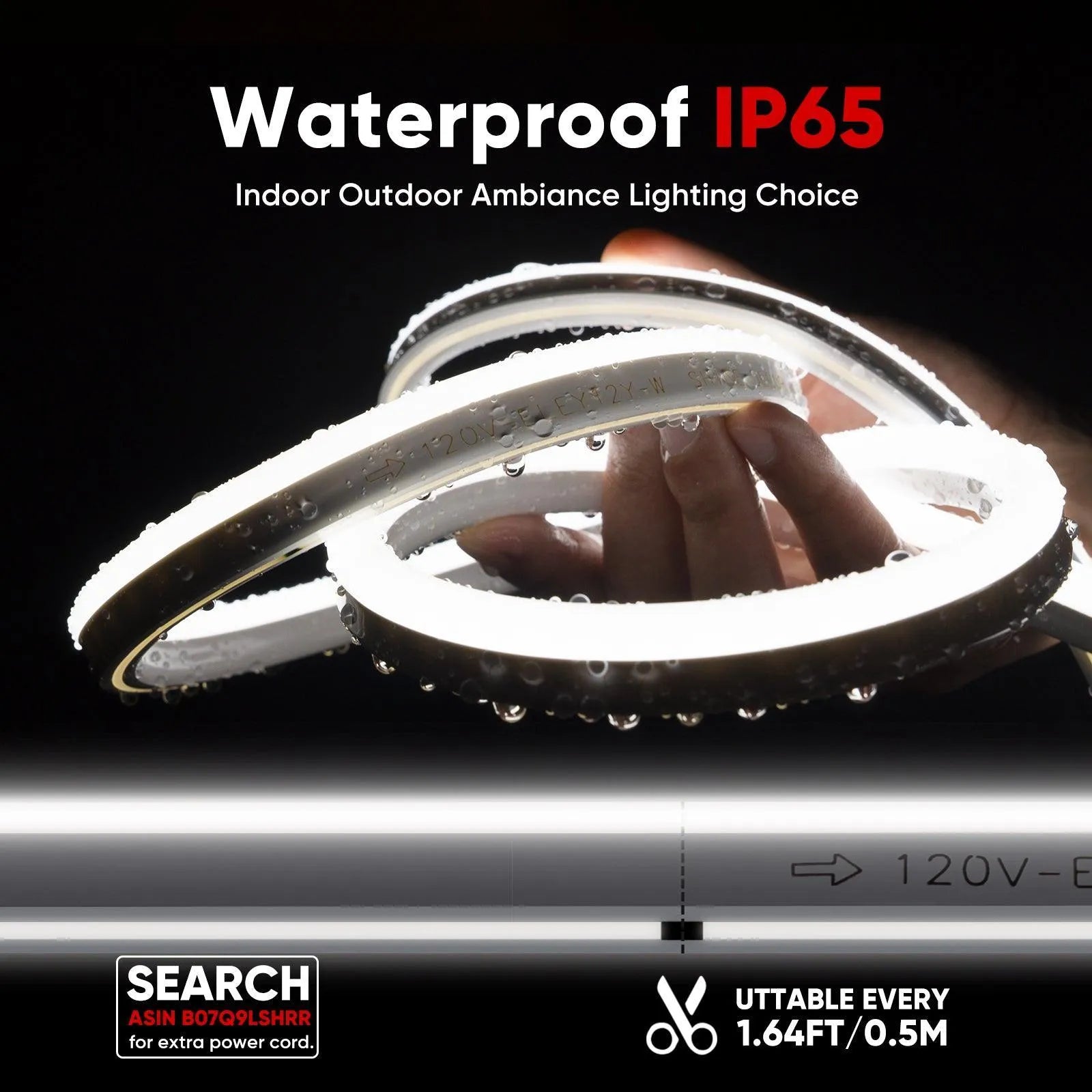 120V Neon Rope Light 6500K Cool White Uniform Glow Neon 220Lumens/M - Shine Decor