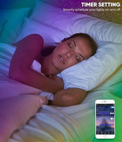 12V Smart RGB Neon Rope Light 16.4FT No Voltage Drop - Shine Decor