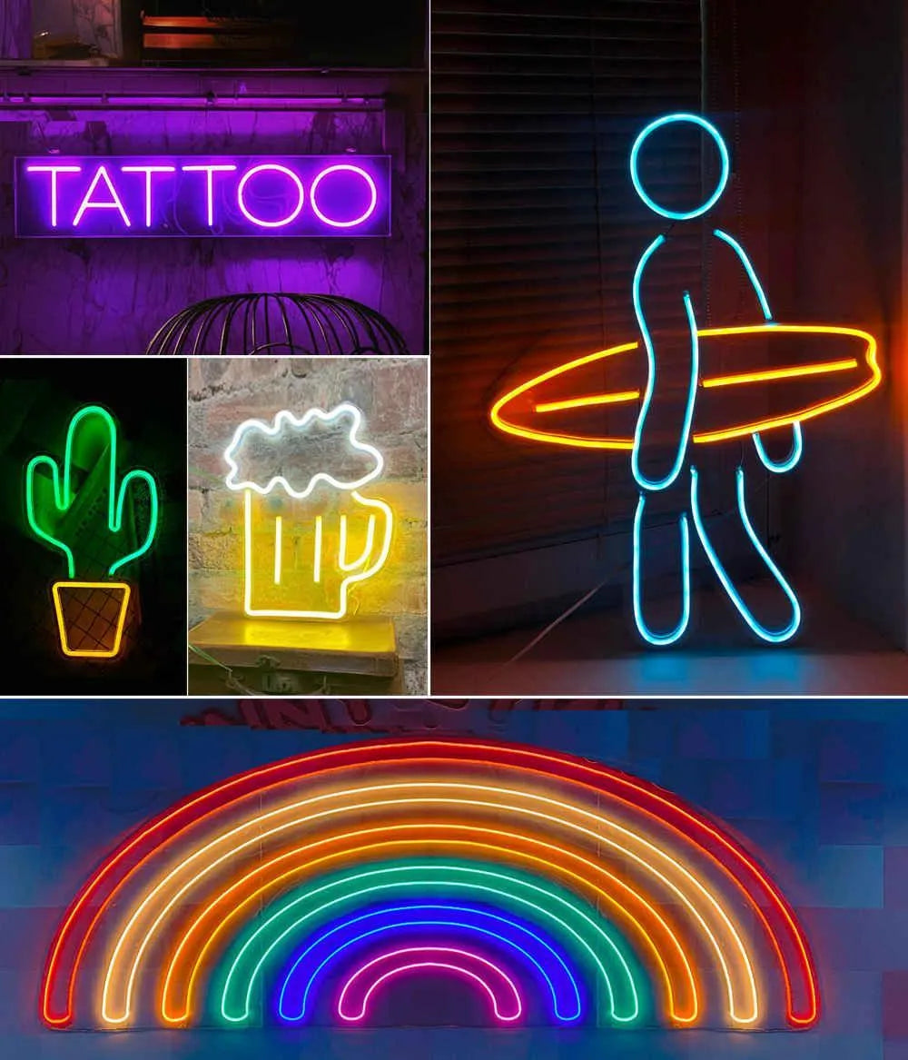 12V Smart RGB Neon Rope Light 16.4FT No Voltage Drop - Shine Decor