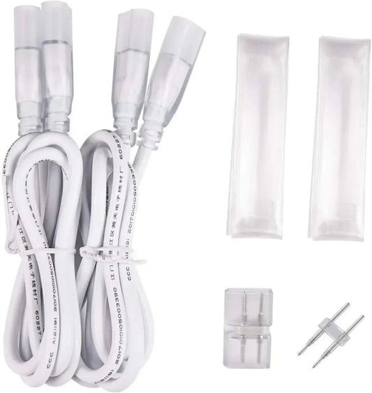 Connector Pack for 110V Led Neon Light 7*14.5mm And 8*16mm - Shine Decor