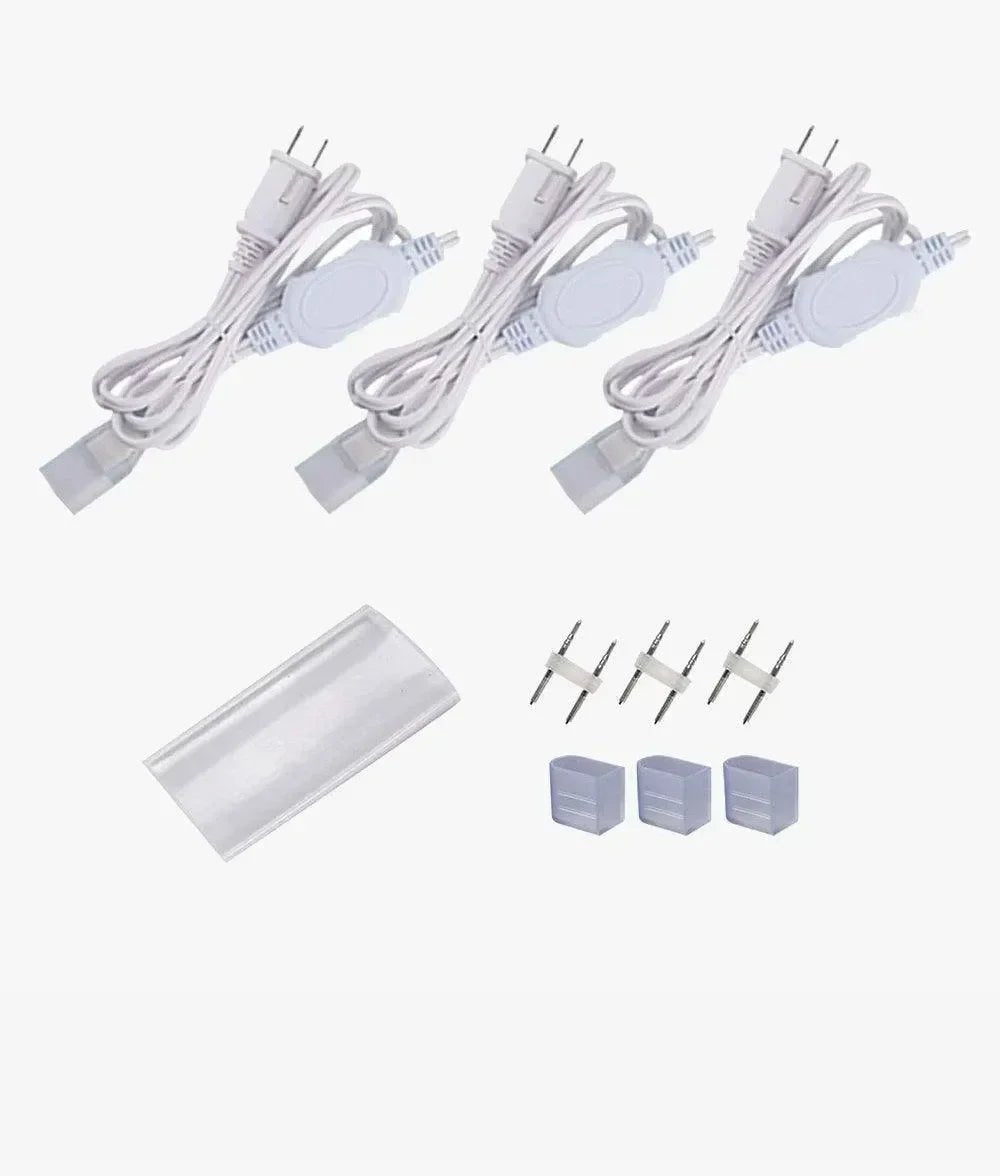 Zusätzliches Netzkabelpaket für 110 V 7 x 14,5 mm LED-Neonlicht ProSelect Neon