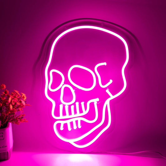 Shine Decor Skull Neon Sign Halloween Sign
