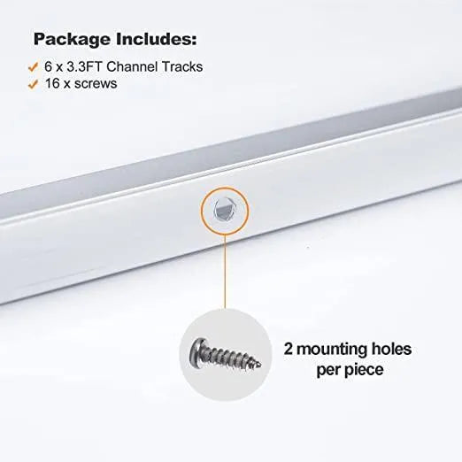 Track Channel 3.3FT For 110V 10X20mm RGB Neon-Eco RGB Neon - Shine Decor